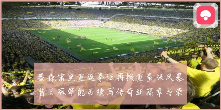 泰森富里重返拳坛再掀重量级风暴昔日冠军能否续写传奇新篇章与荣耀
